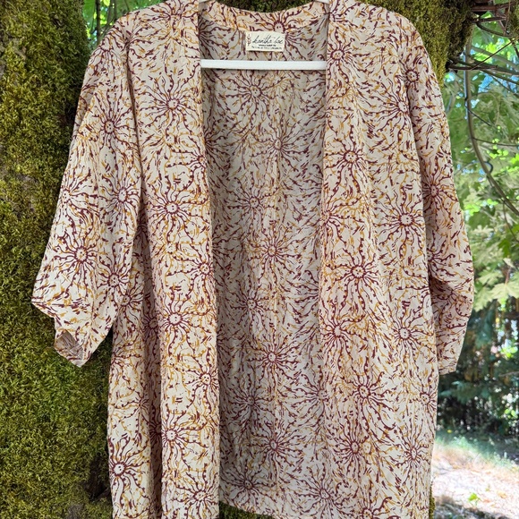 Kantha Bae Silk In Flow Kimono - Picture 1 of 3